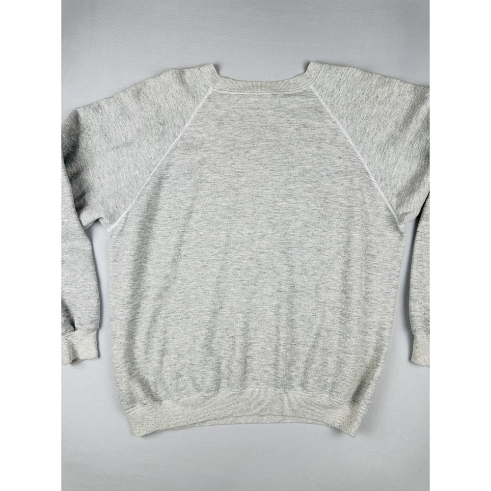 Vintage 80s USA Flag Sweatshirt Hanes Raglan Crewneck Made USA XL - Picture 6 of 10